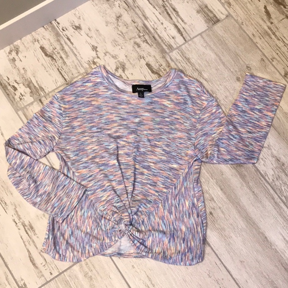 Colorful 3/4 sleeve Top by AMYwear